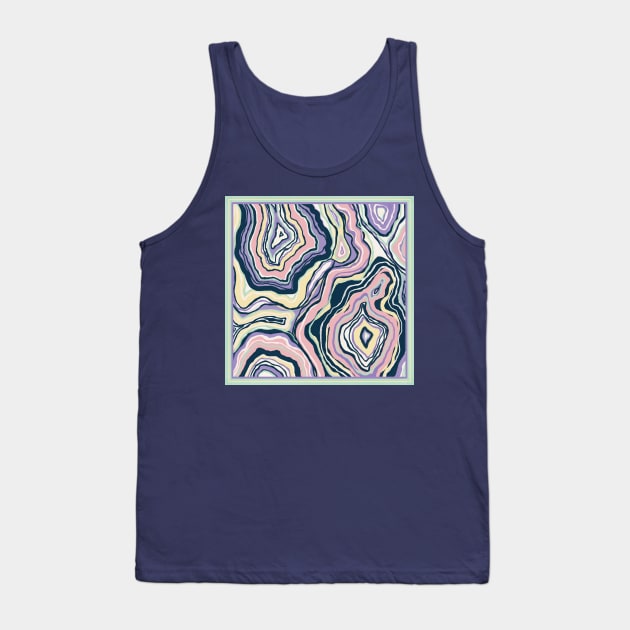 Colorful Agate Tank Top by Carolina Díaz